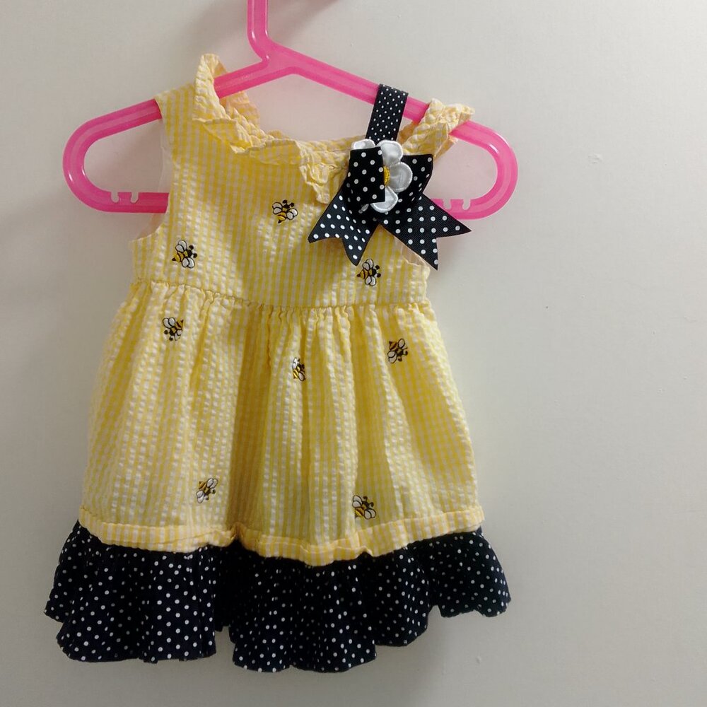"Rare Editions", Little Baby Girls Bumble Bee Dress